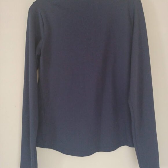 Polo Golf Ralph Lauren Men’s Long Sleeve Wicking Snap Collar Pullover Navy Blue - Picture 7 of 7